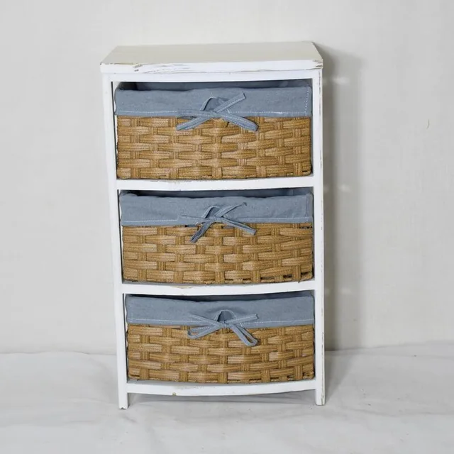 Wicker Basket Cabient