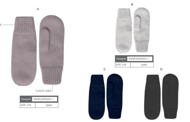 Ladies mitten