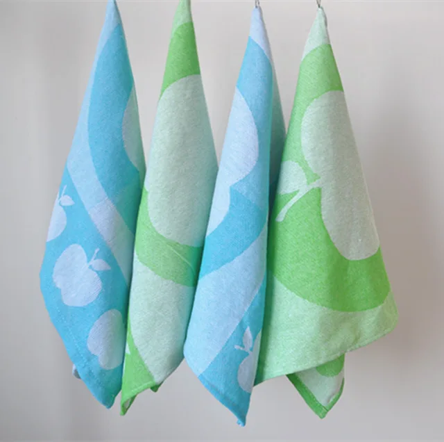 White cotton custom bath set 100% printed kitchen tea towels