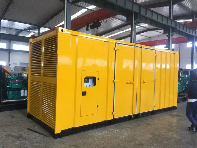 1000KW cummins container diesel generator set