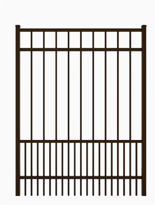 Ironcraft Chatham Bronze Powder-Coated Aluminum Decorative Metal Fence Gate