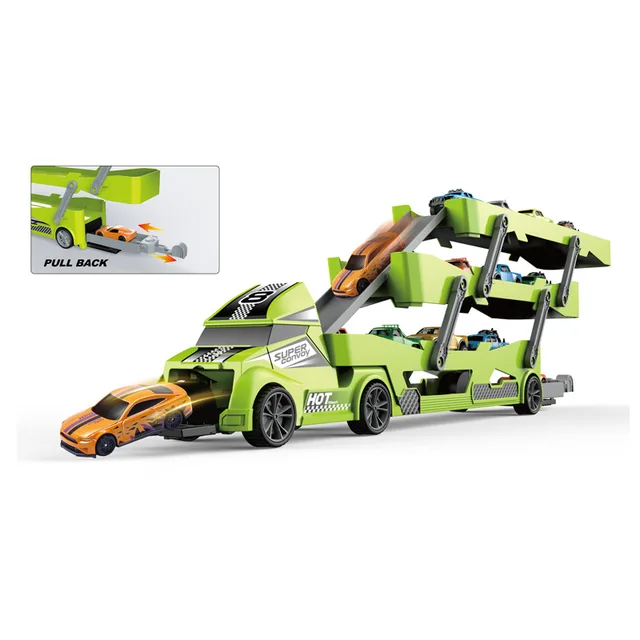 Big transform trailer track truck