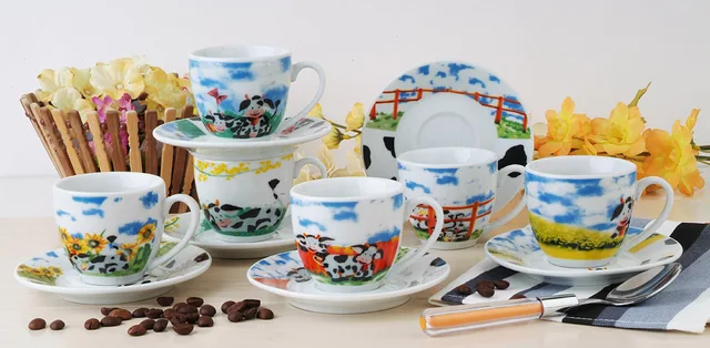 12pcs Porcelain Coffee Set