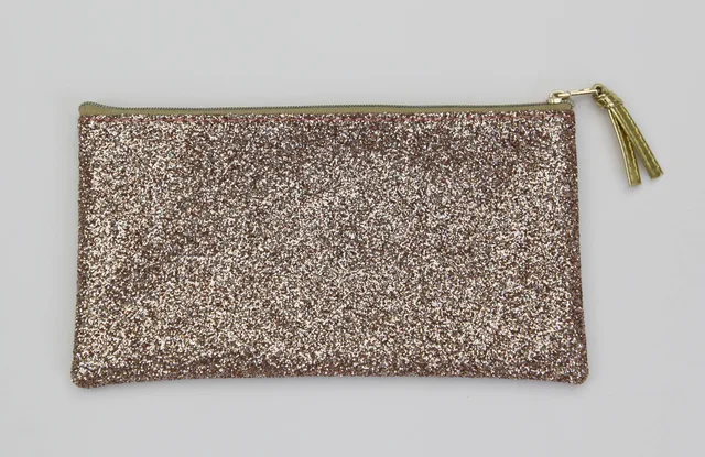Rough Gold Flat Pencil Case