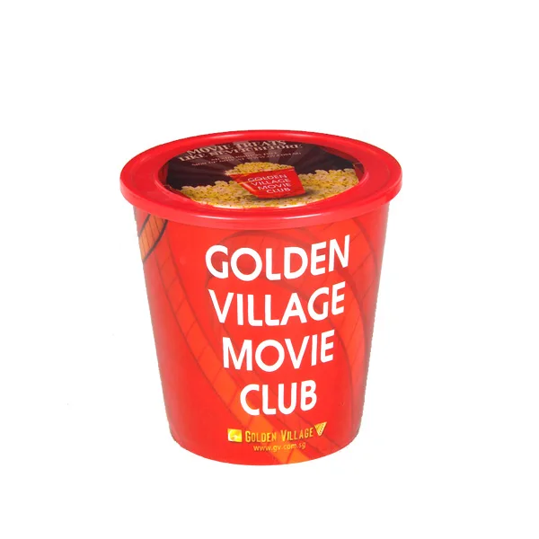 Plastic bucket with lid