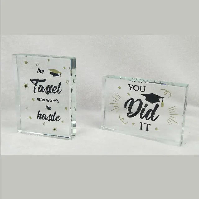 Glass Message Block
