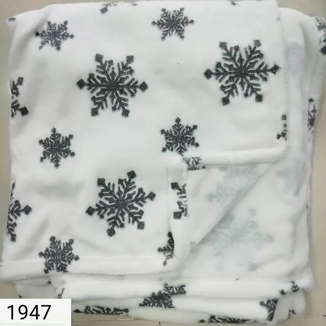 Offset printed flannel blanket