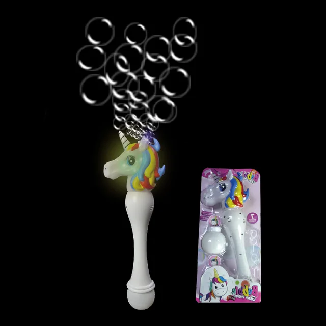 LED Unicorn Bubble Wand