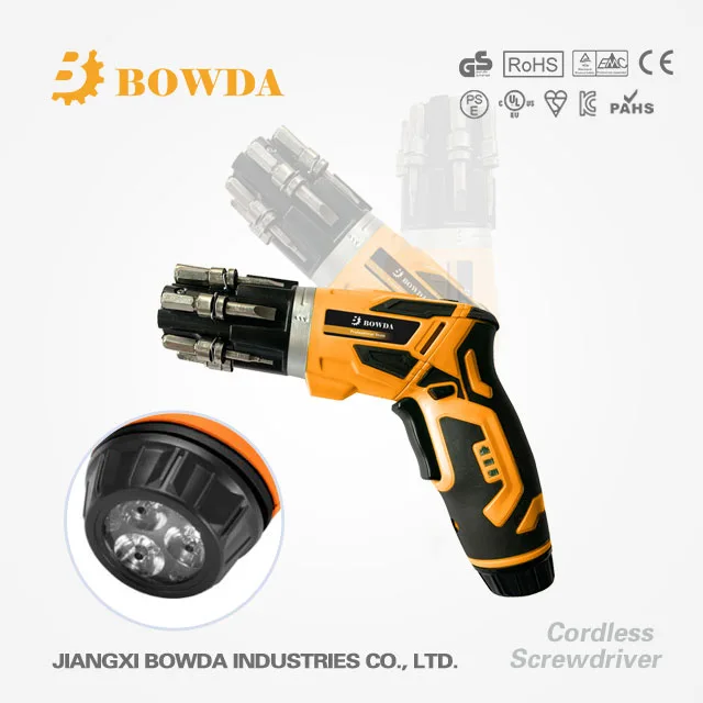 3.6v DC Motor Torque Rechargeable Li-ion Battery Cordless Screwdriver
