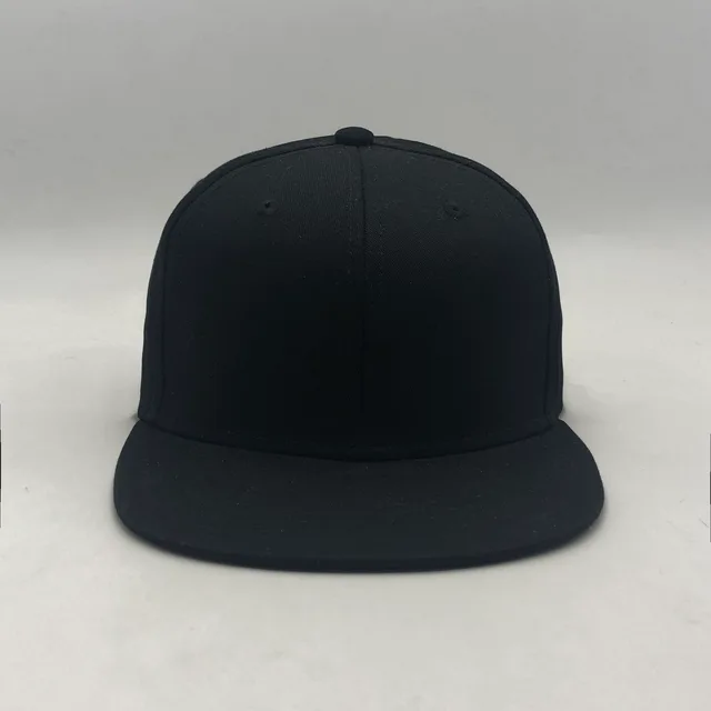 100%Cotton pure colour Customizable flat baseball cap
