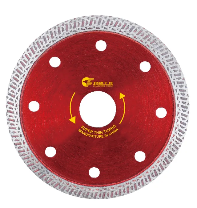 Diamond K shape ultra thin turbo saw blade