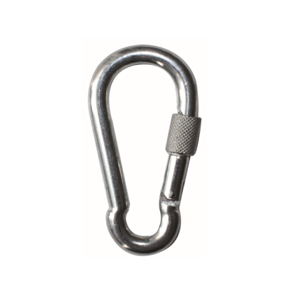 Stainless steel snap hook with screw, AISI316 or AISI304