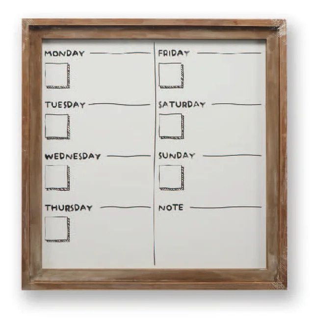 Wooden frame writing board