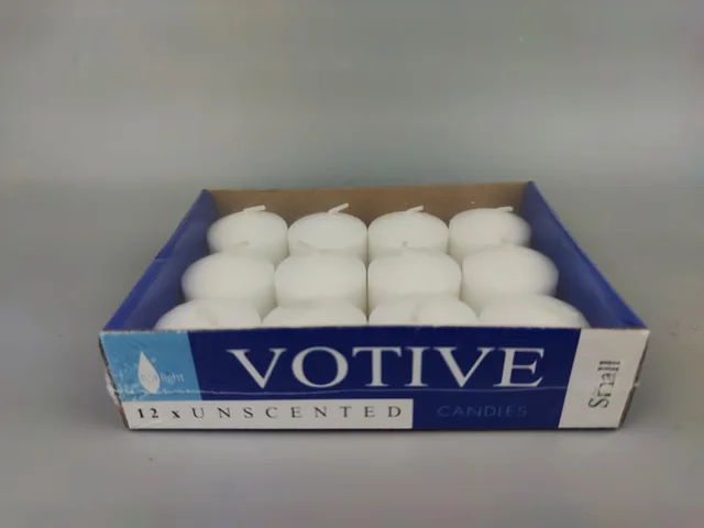 S/12 over-dipping votive candles