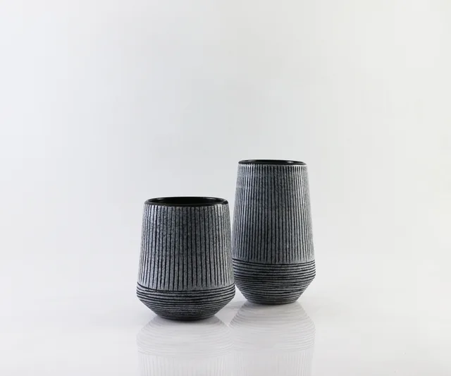 Handmade color glass vase