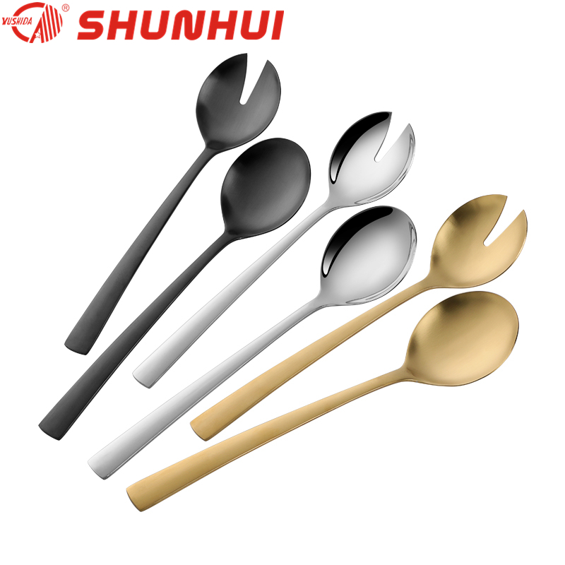 SH2178Salad Custom stainless steel salad spoon and fork set