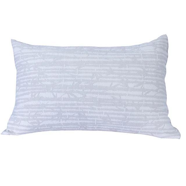Bamboo blend knitted jacquard pillow