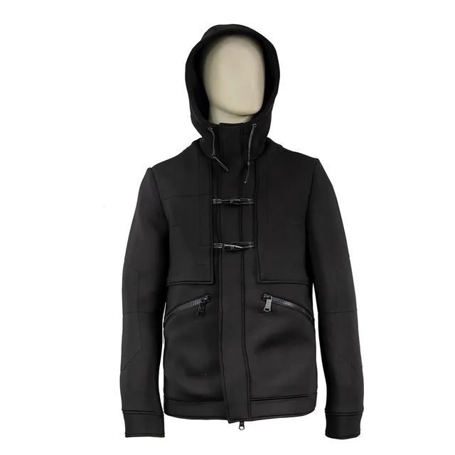 Ladies' knit stand up collar sportswear