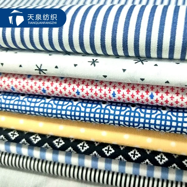 Polyester cotton printed shirt fabric 133*72