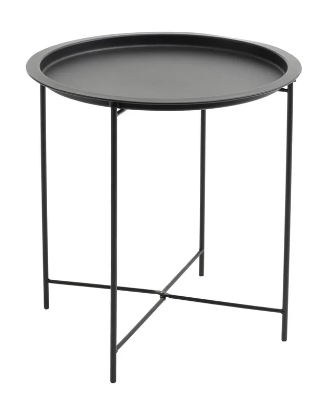 Colorful folding metal tray table