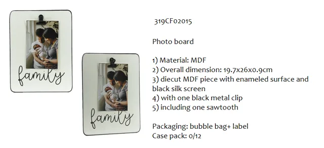 MDF clip frame