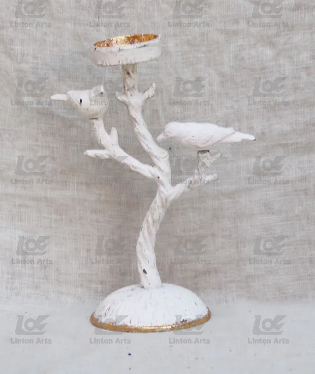 Cast iron candle holder