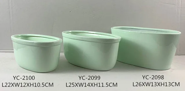 Oval pot