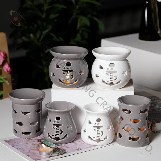 Ceramic oil Burner with hollow