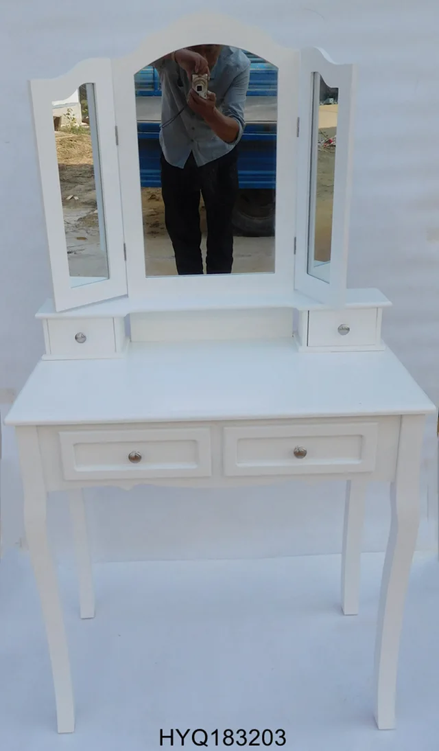 Wood dressing table