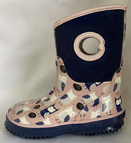 Neoprene rubber rain boots