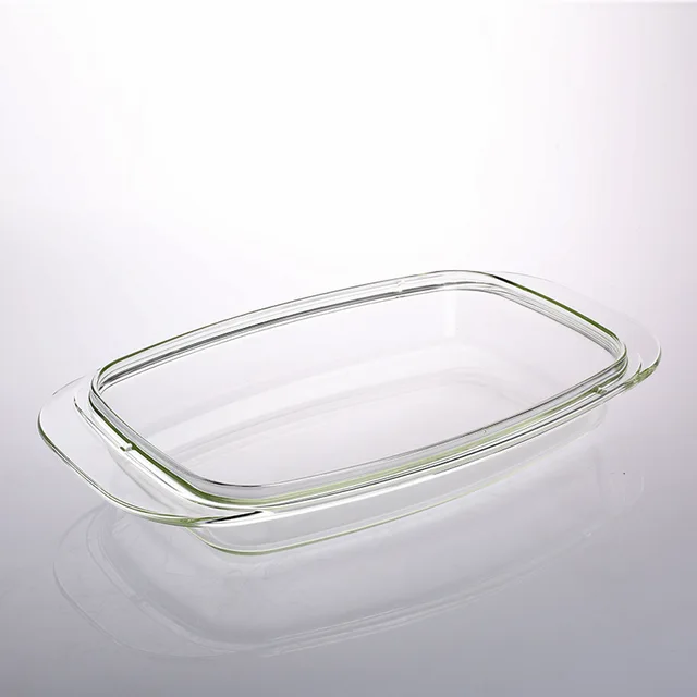 Heat resistant glass dish