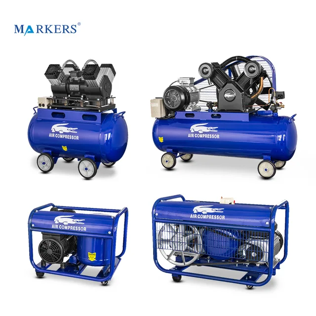 Heavy duty 7.5kw 10hp 300 liter belt drive piston air compressor