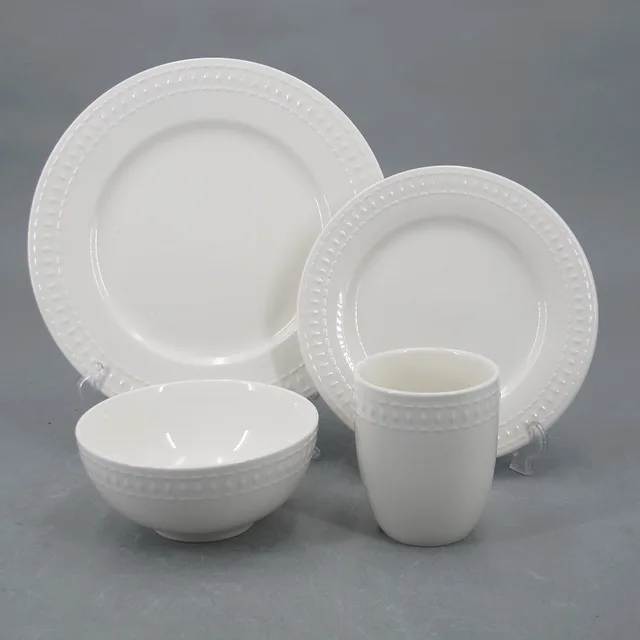 Embossed tableware