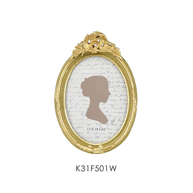Classical Gild Leaf Ornate Poly Resin Photo Frame