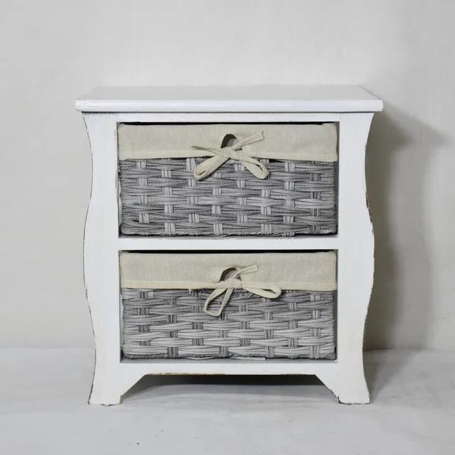 Wicker Basket Cabient