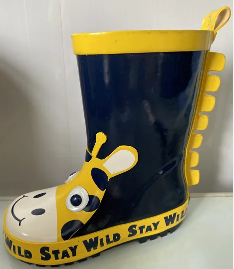 3D kids rubber boots