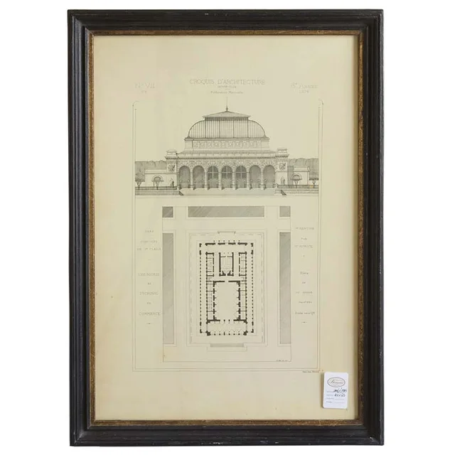 Rusty black with gold frame with picture