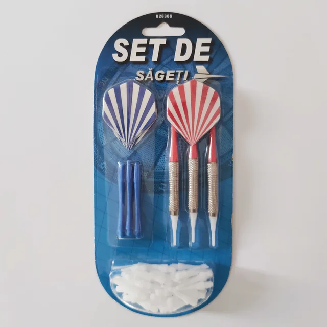 3pcs nickel plated soft tips safety darts with replacement tips