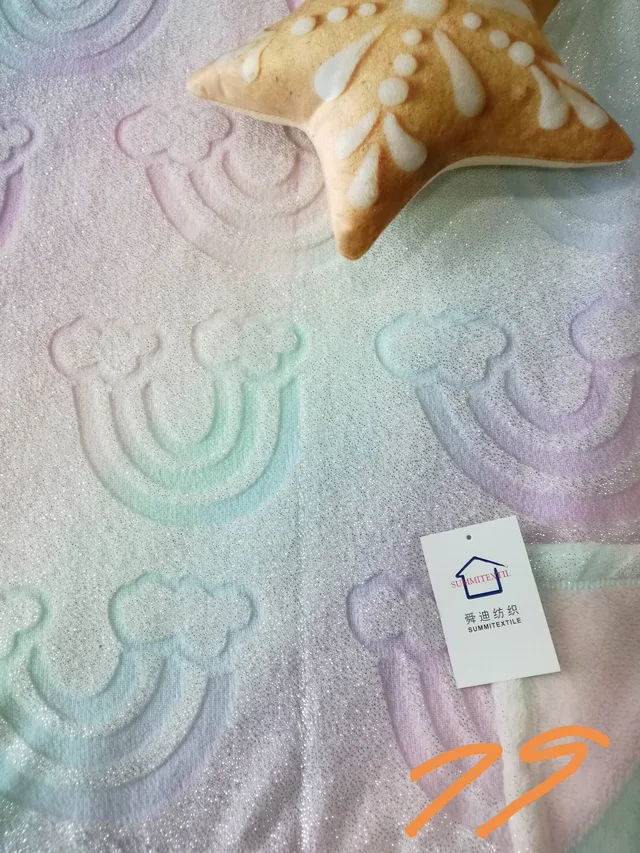 Fancy gold and silver stamping with cut flannel blanket cushion