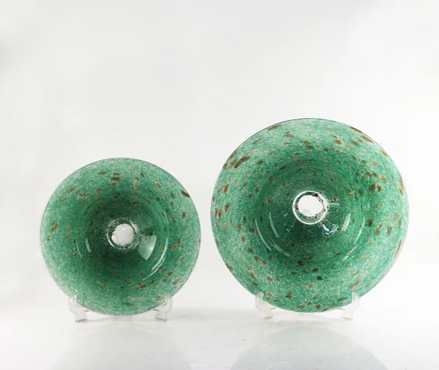 Handmade color glass plate