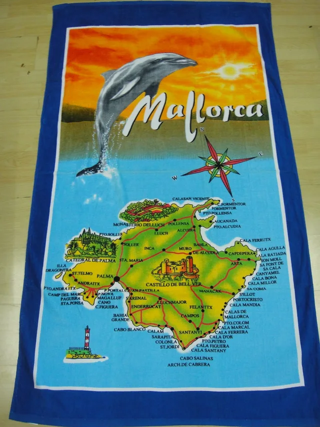 100% polyester printing beach towel