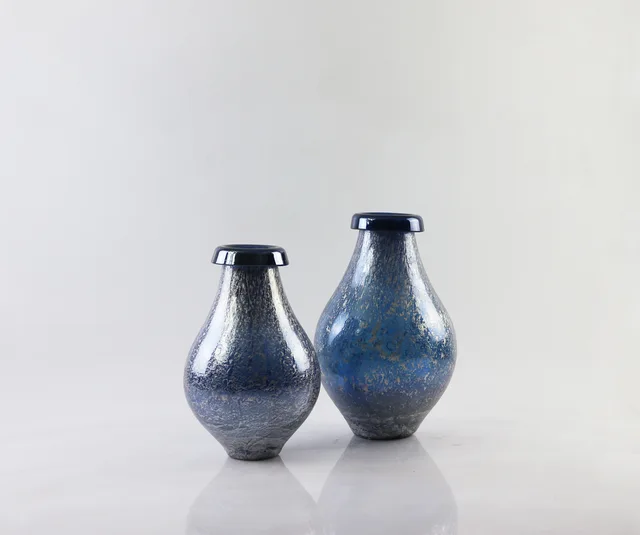 Handmade color glass vase
