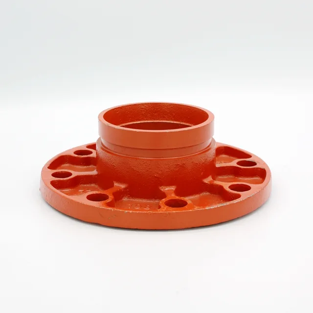 Ductile Iron Grooved pipe fittings Adaptor Flange
