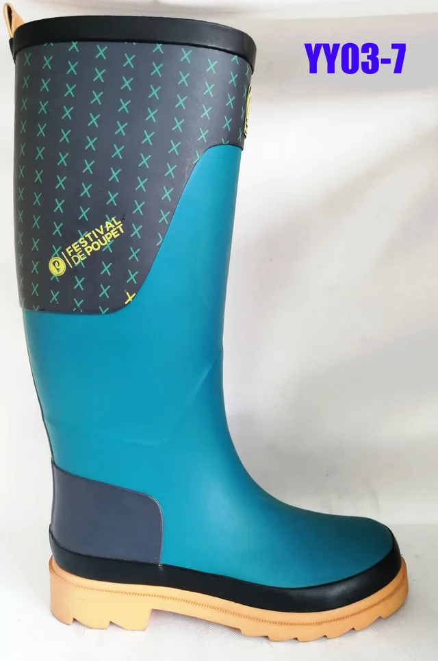 Rubber men rain boots