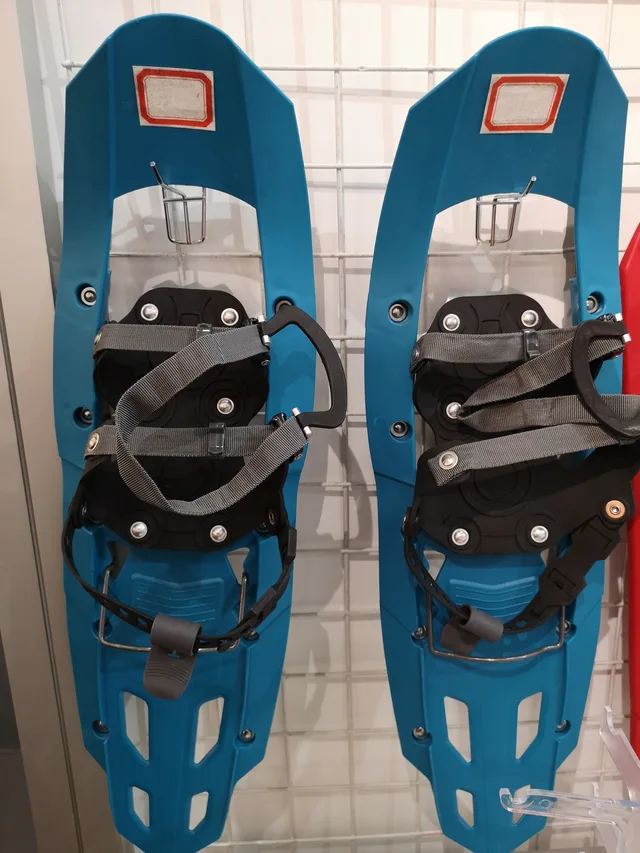 Plastic snow shoes
