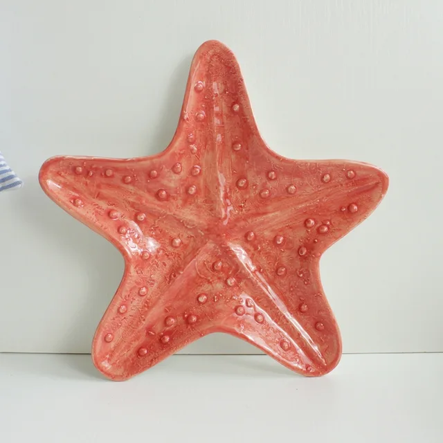 Ceramic Ocean Design starfish plate