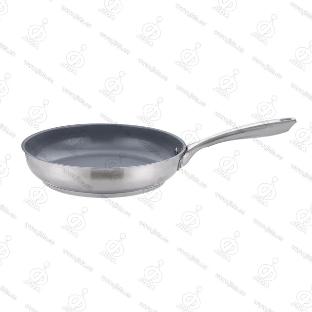 Non-stick stainless steel frypan
