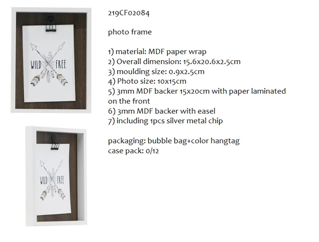 MDF clip frame