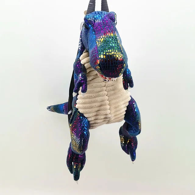 Bue shinning T-rex backpack
