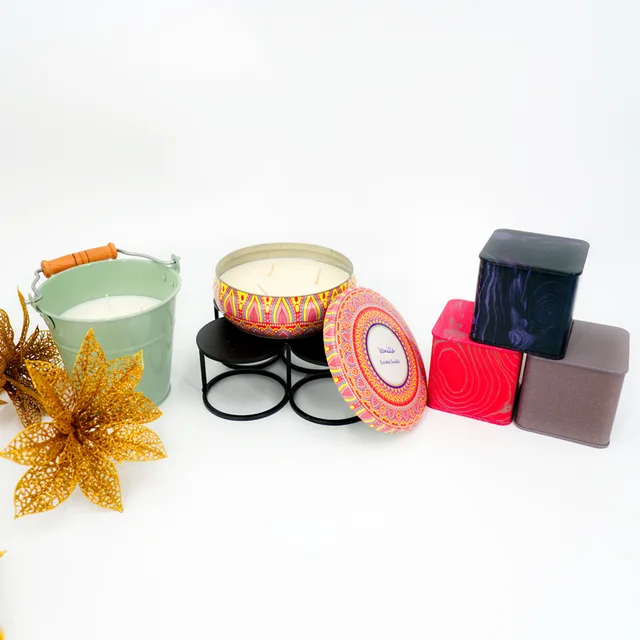 Scent tin candle